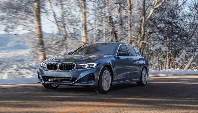 a blue BMW on country road near BMW of Tallahassee in Tallahassee, FL