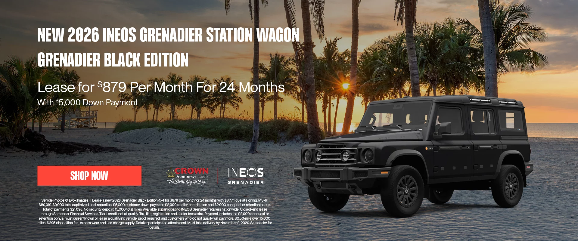 New 2026 INEOS Grenadier Station Wagon Grenadier Black Edition Lease For $879 Per Month For 24 Months With $5,000 Down Payment