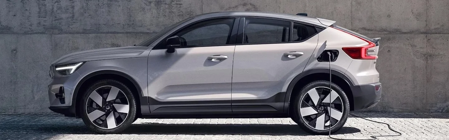 Volvo C40 Recharge side view parked