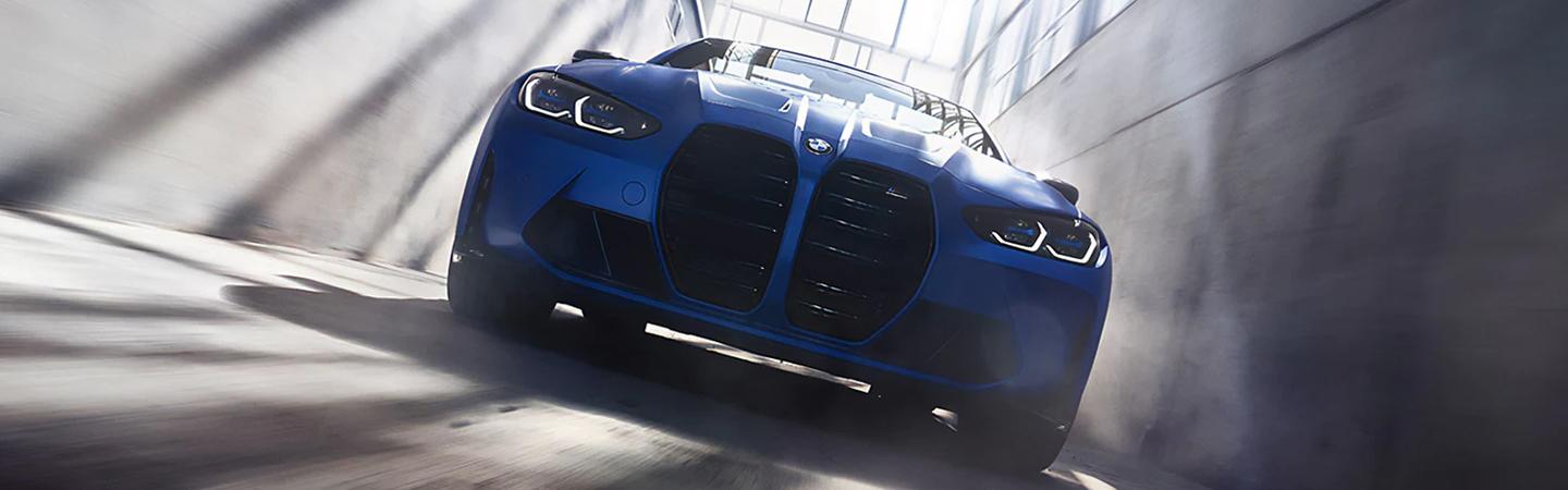 Blue 2022 BMW M4 Convertible