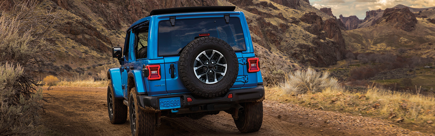 2024 Jeep Wrangler 4xe red frontview