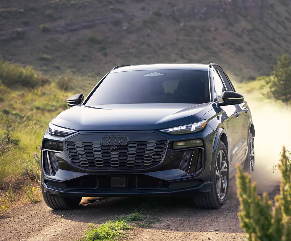 Luxury vehicle exterior side view