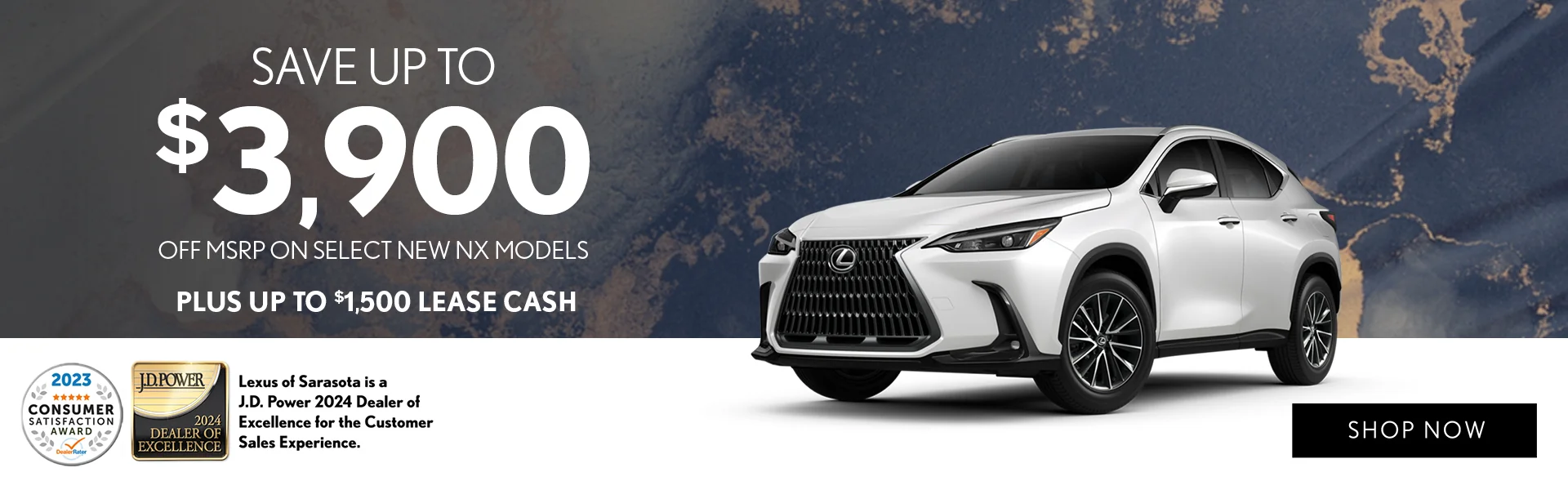 Save up to $3,900 off MSRP on Select New NX Models - PLUS Up To $1,500 Lease Cash