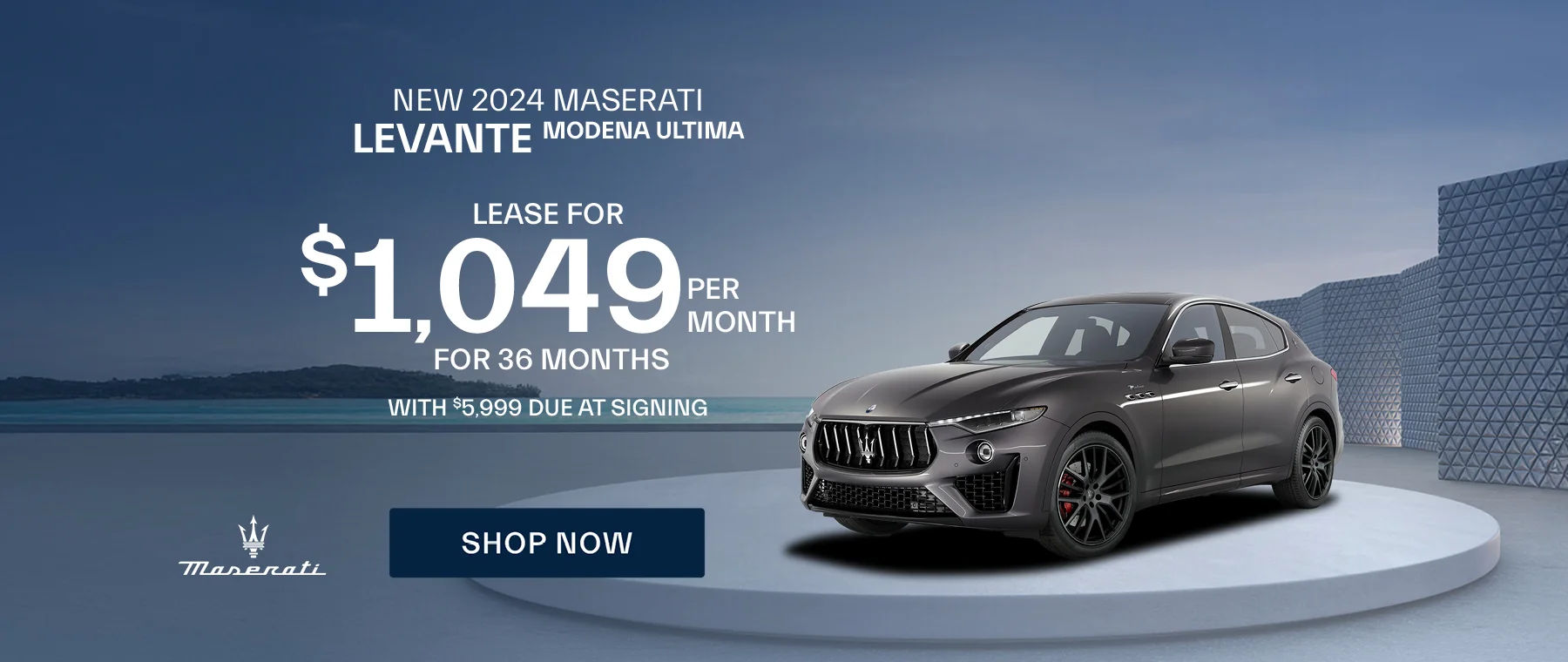 New 2024 Maserati Levante Modena Ultima Ultima Lease for $1,049 per month for 36 months with $5,999 due at signing