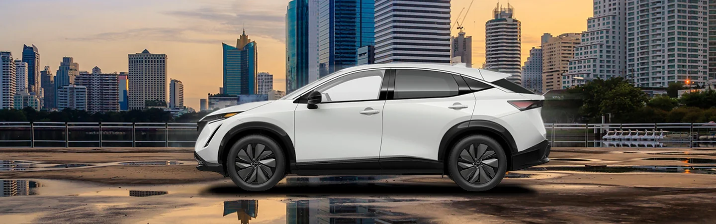 2025 Nissan ARIYA ENGAGE parked in the city