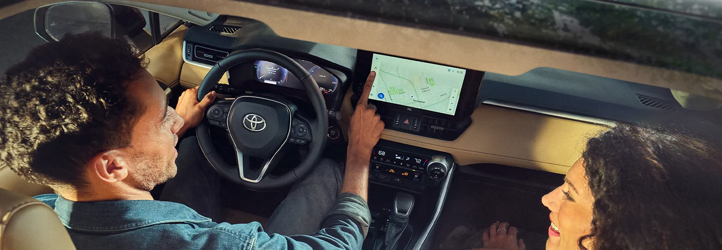 interior of a 2025 Toyota RAV4 LE 