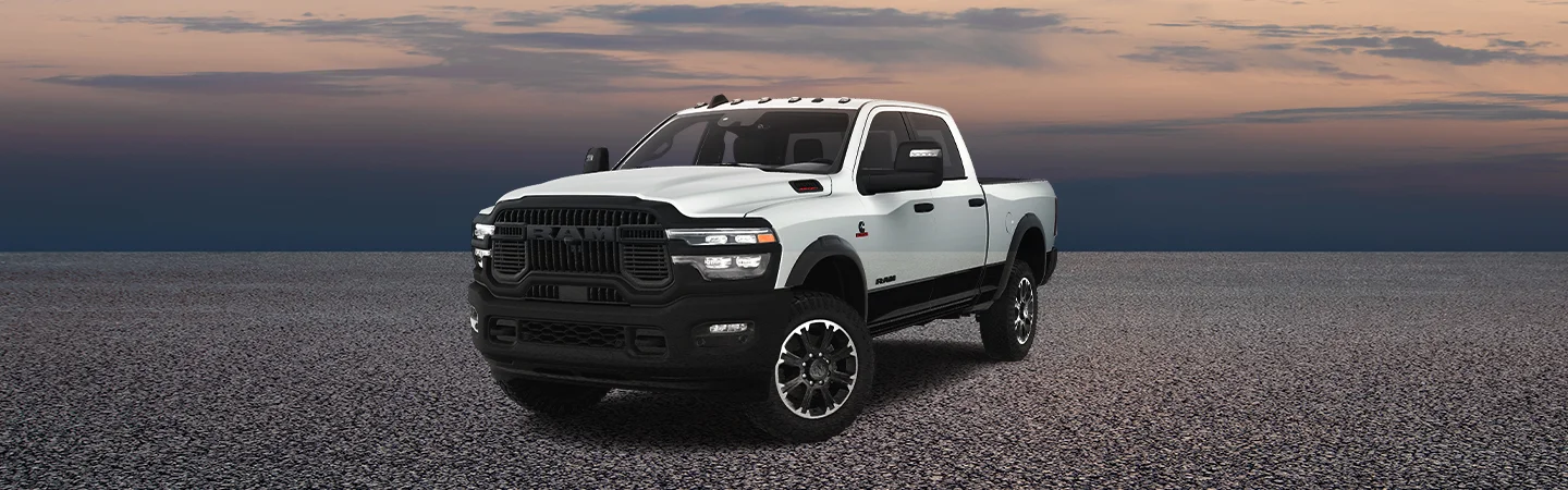 white RAM Truck parked
