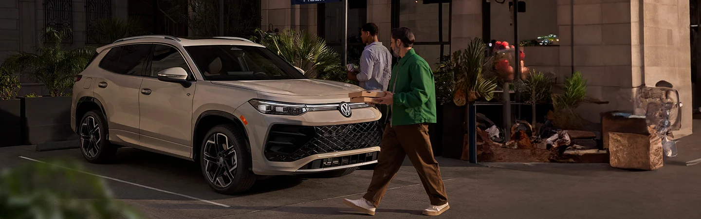 Tiguan in garage