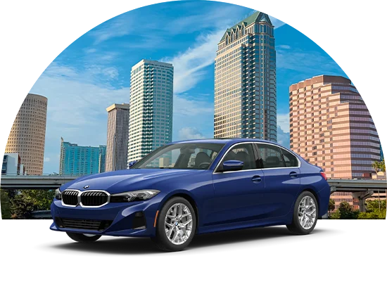 new blue car