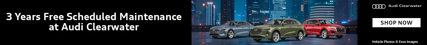 3 years Free Scheduled Maintenance at Audi Clearwater