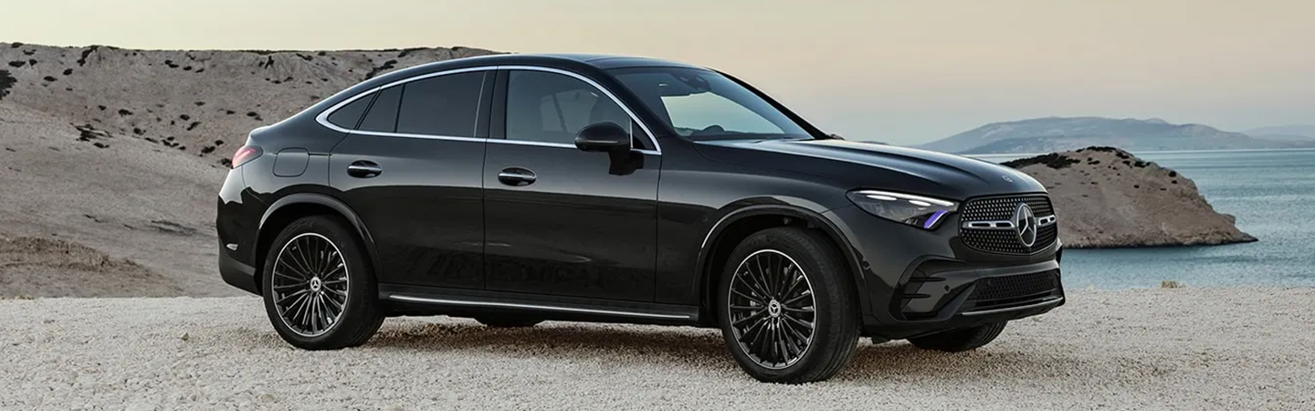 2024 Mercedes-Benz GLC Coupe Specs black sideview 