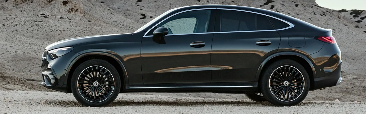 2024 Mercedes-Benz GLC Coupe Specs black sideview
