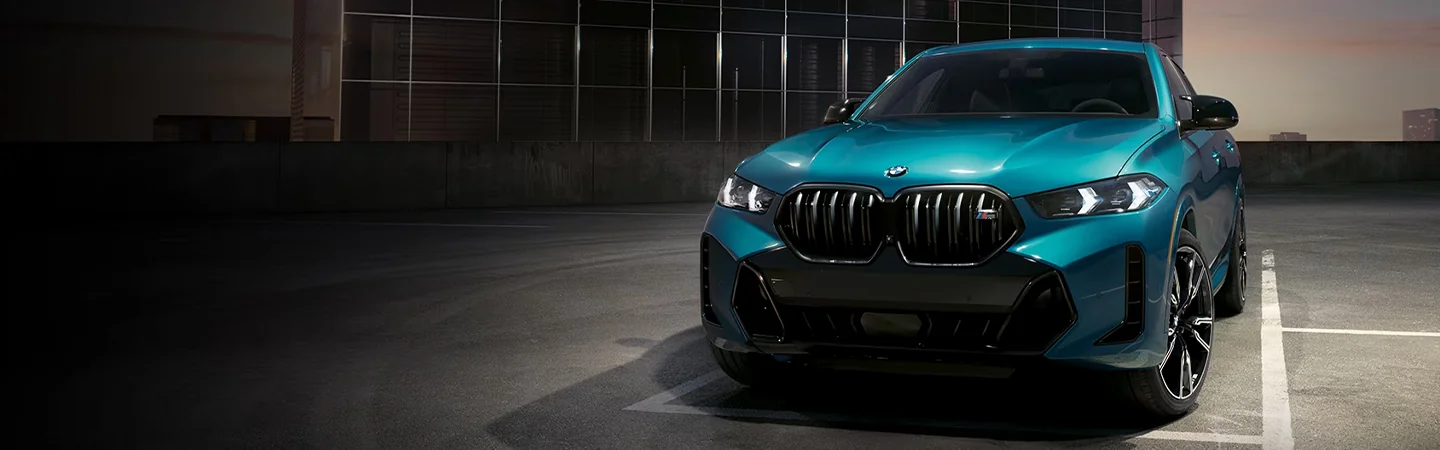 2024 BMW X6 Price front side in blue
