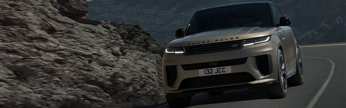 The 2024 Land Rover Range Rover Sport front side in brown colour