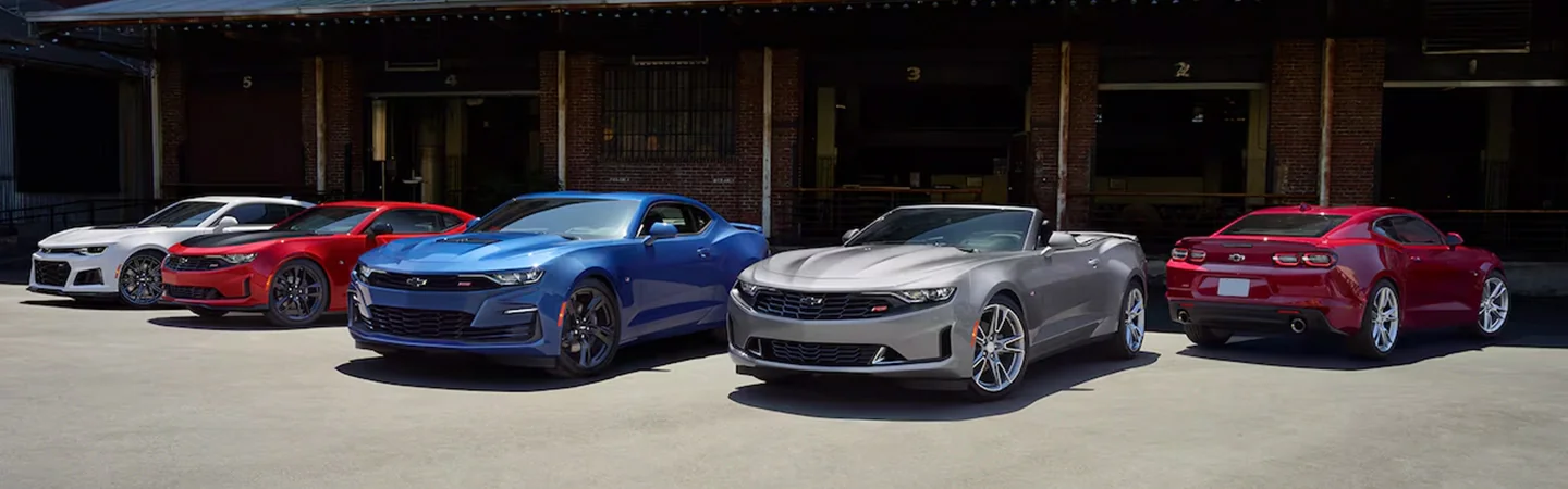 2024 Chevrolet Camaro Specs white red grey blue color front view
