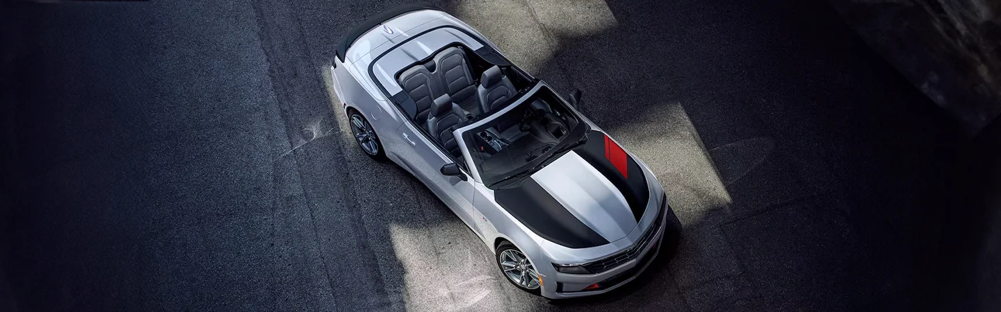 2024 Chevrolet Camaro Specs white color top view