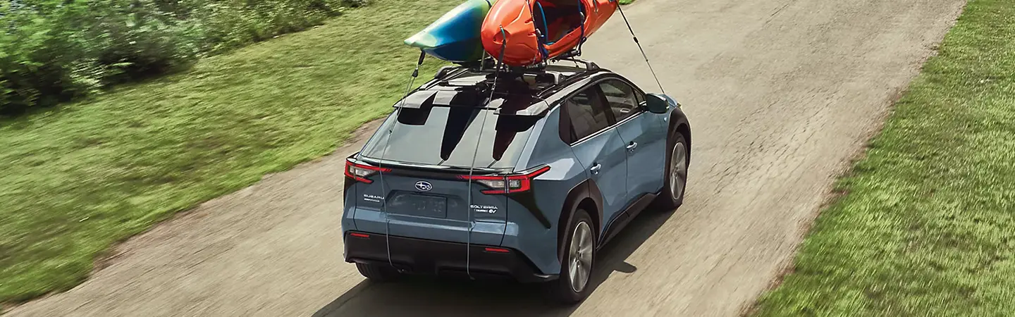 2024 Subaru Solterra vs Hyundai IONIQ 5 silvercolor sideview