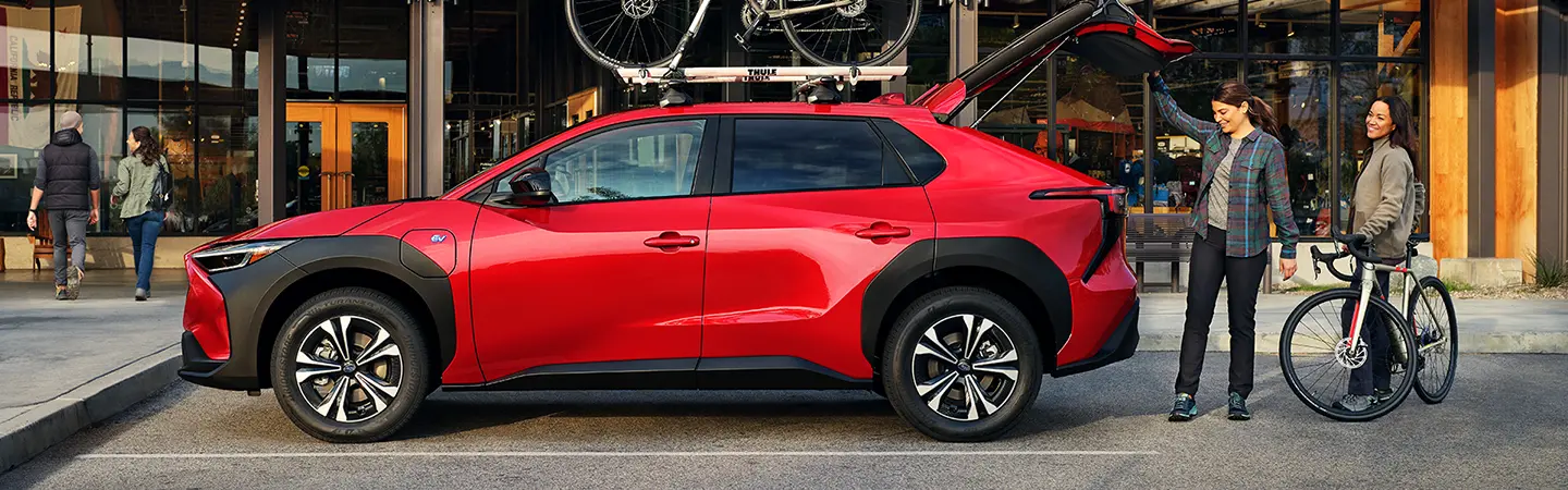 2024 Subaru Solterra vs Hyundai IONIQ 5 greycolor sideview