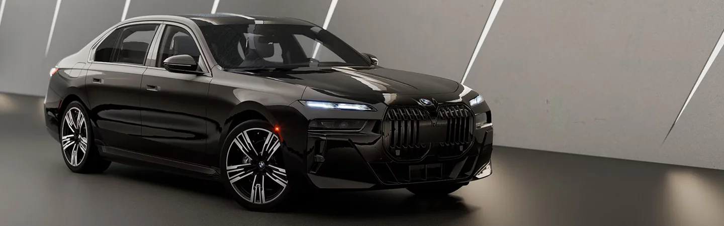2024 BMW i7 Specs front side in black 