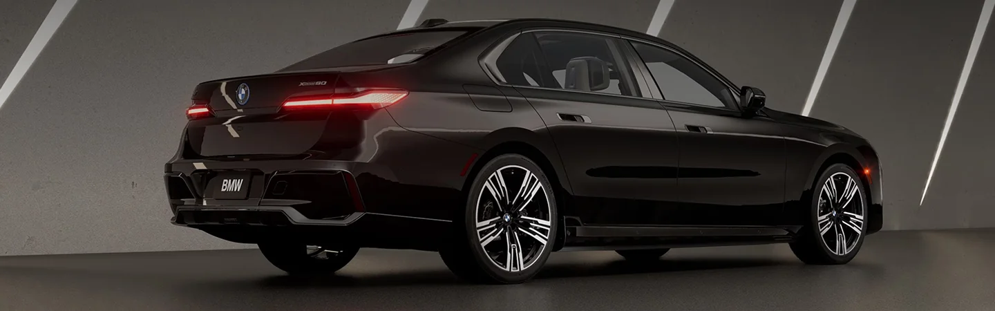2024 BMW i7 Specs back side in black 