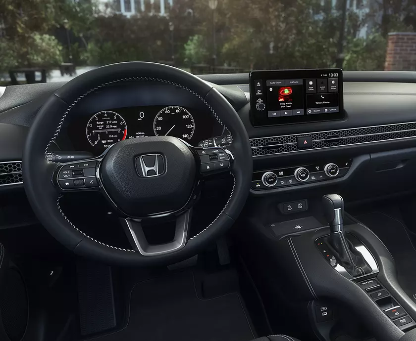 Honda HR-V interior showing the dash area
