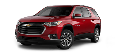 RED 2021 CHEVROLET TRAVERSE