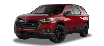 RED 2021 CHEVROLET TRAVERSE