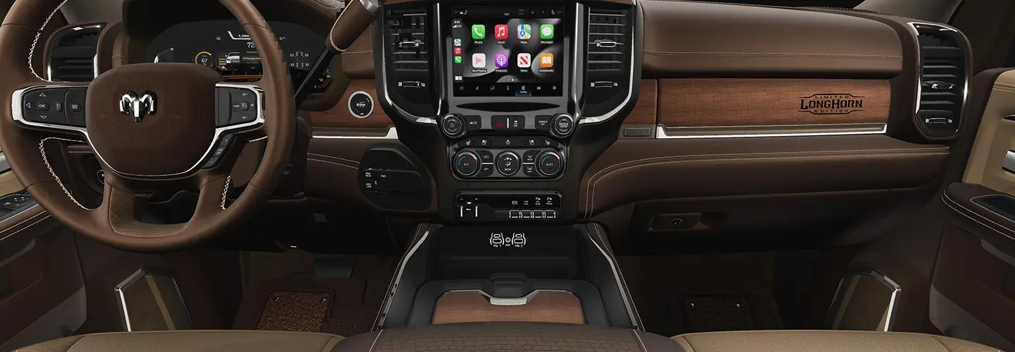 2024 RAM 3500 vs Ford F-350 interior image