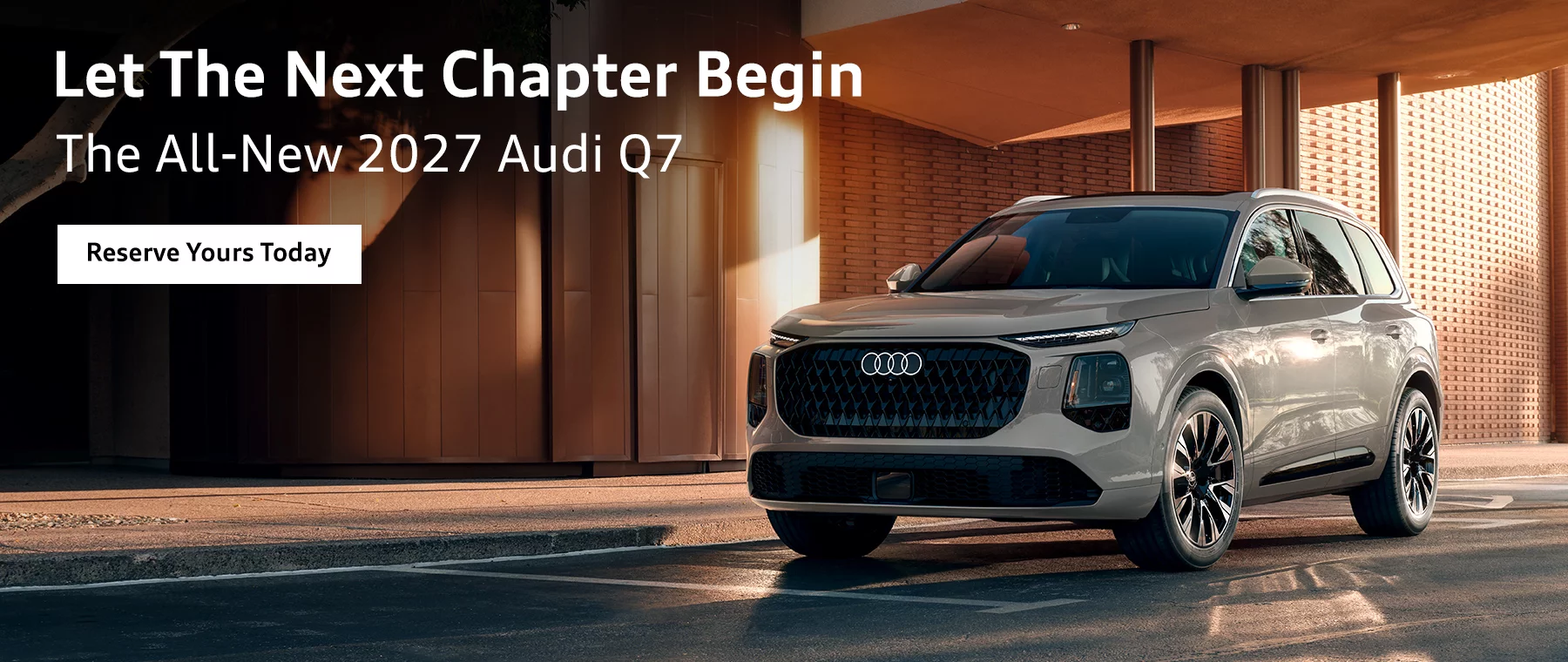 Let The Next Chapter Begin The All-New 2027 Audi Q7