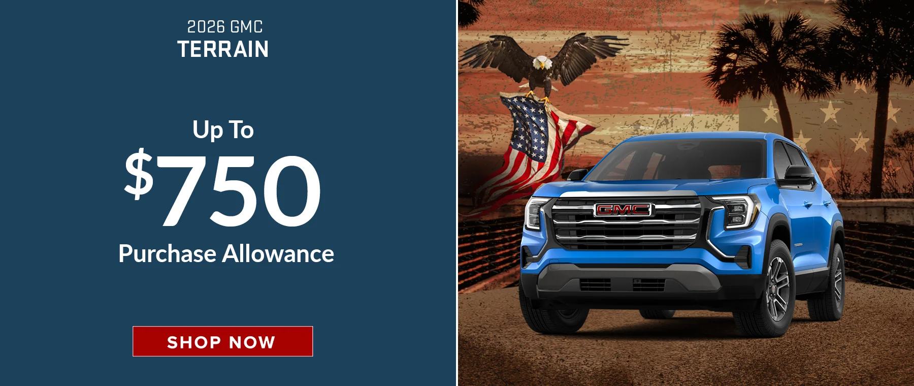 2026 GMC Terrain Up To $750 Purchase Allowance