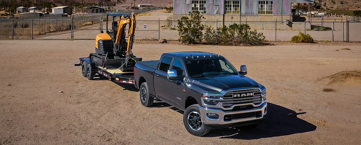 RAM Truck towing a trailer