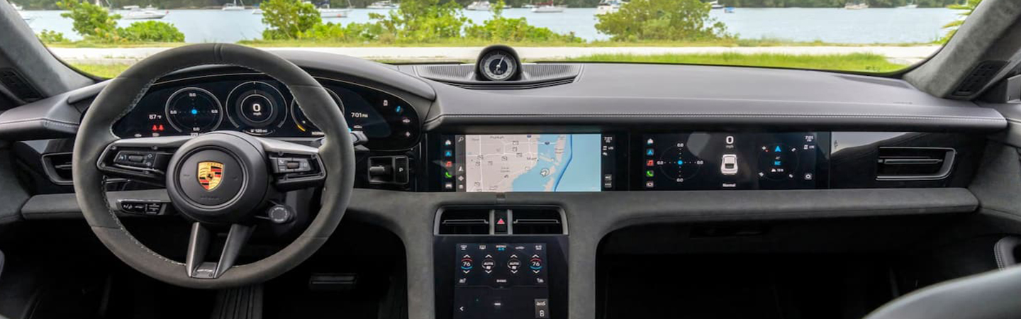 Porsche Taycan black interior