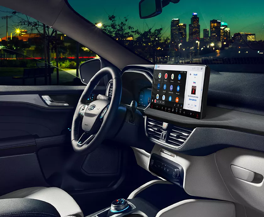 inside the Ford Escape cabin