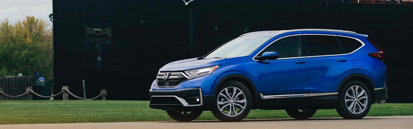Blue Honda CR-V
