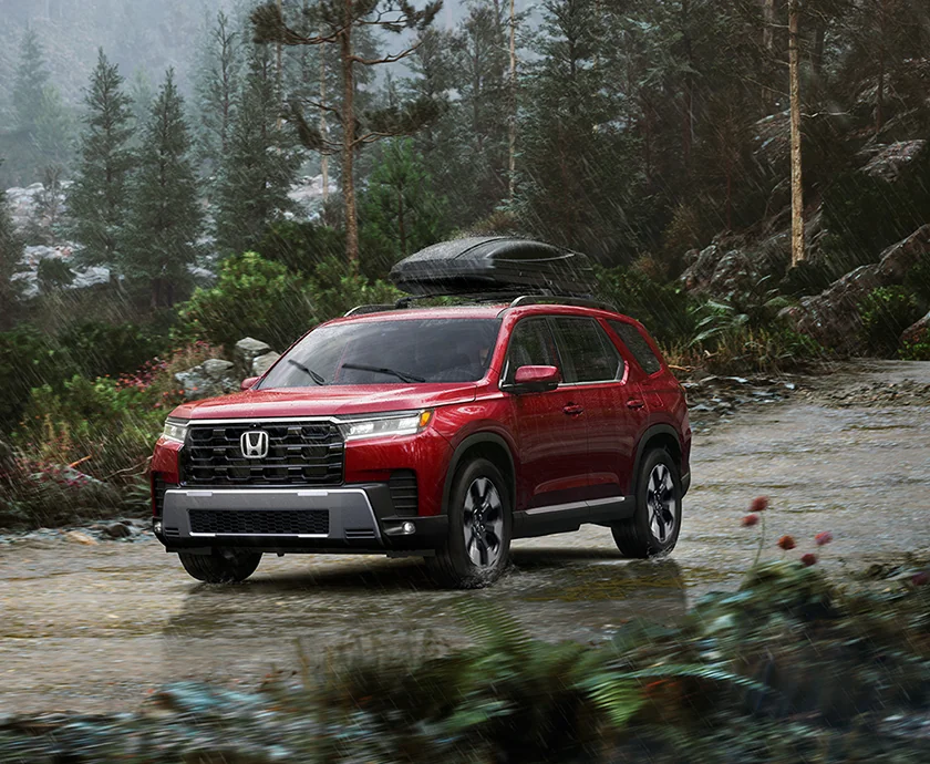 a red 2026 Honda Pilot