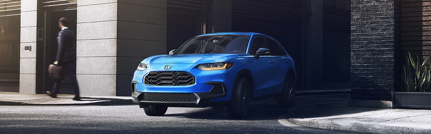 front view of a blue 2026 Honda HR-V LX CVT