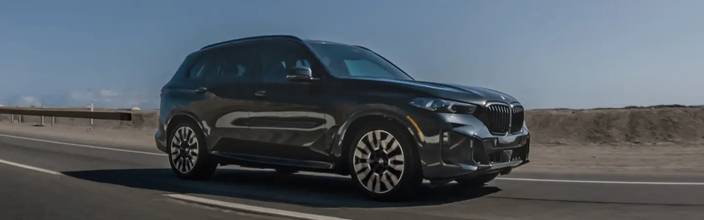 2025 BMW X5 Specs front side in blue 
