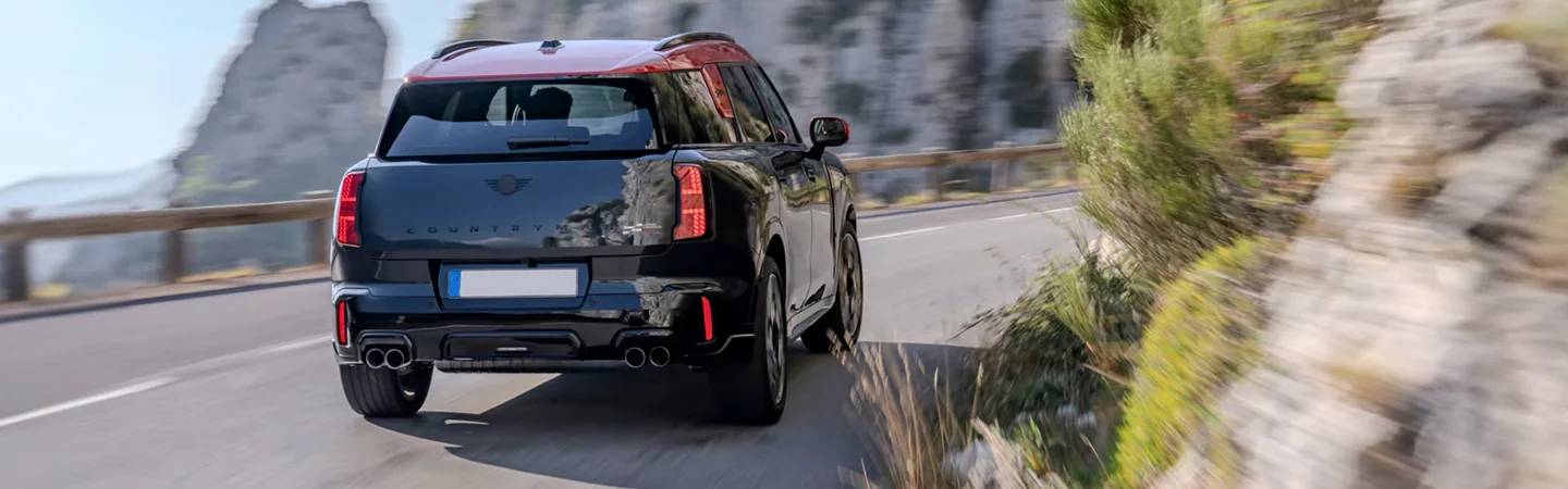 2025 MINI Cooper JCW Specs black color and back view