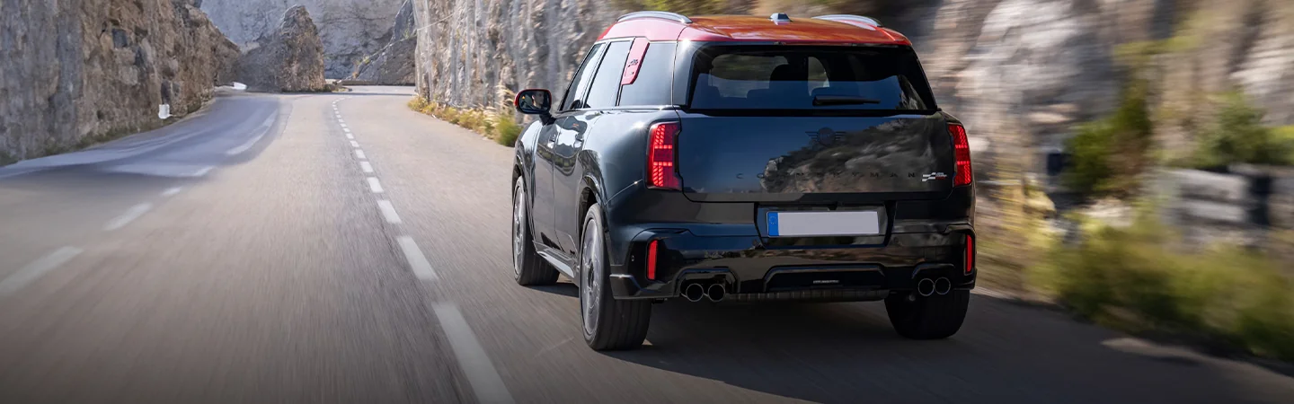 2025 MINI Cooper JCW Specs black color and back view