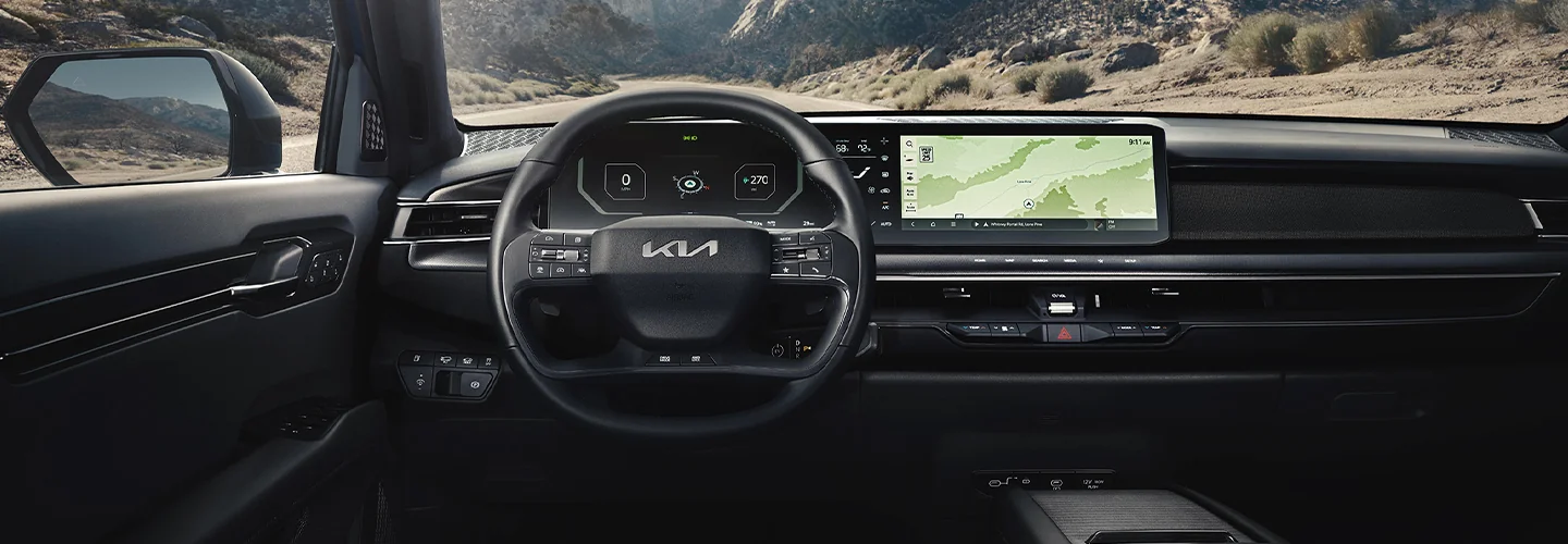 interior view of a 2026 Kia EV9 Light