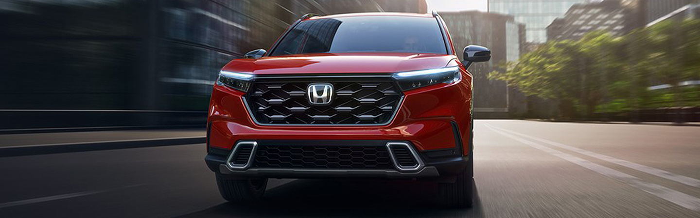 2024 Honda CR-V Hybrid Specs  front side in red colour 