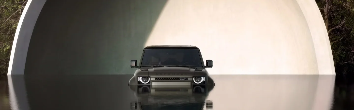 2025 Defender 110 OCTA Dimensions front side in brown