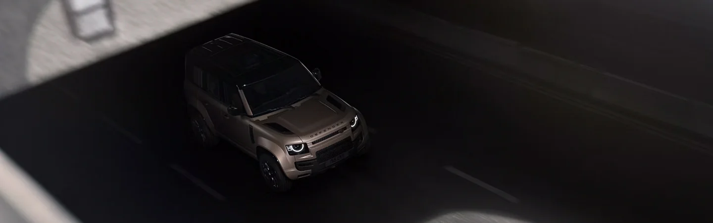 2025 Defender 110 OCTA Dimensions front side in brown
