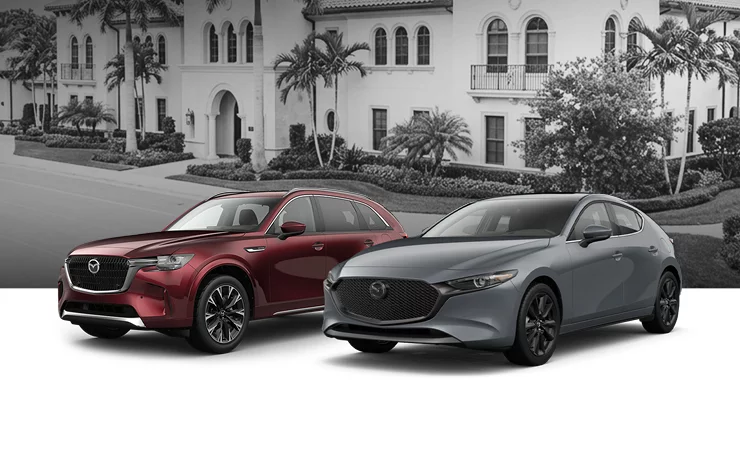 GET 0% APR FOR 36 MONTHS PLUS NO PAYMENTS FOR 90 DAYS ON ELIGIBLE VEHICLES.
FOR WELL QUALIFIED BUYERS. REQUIRES FINANCING THROUGH Mazda Financial Services.
COMPLIMENTARY 1-YEAR MAINTENANCE WITH EVERY NEW CAR PURCHASE.