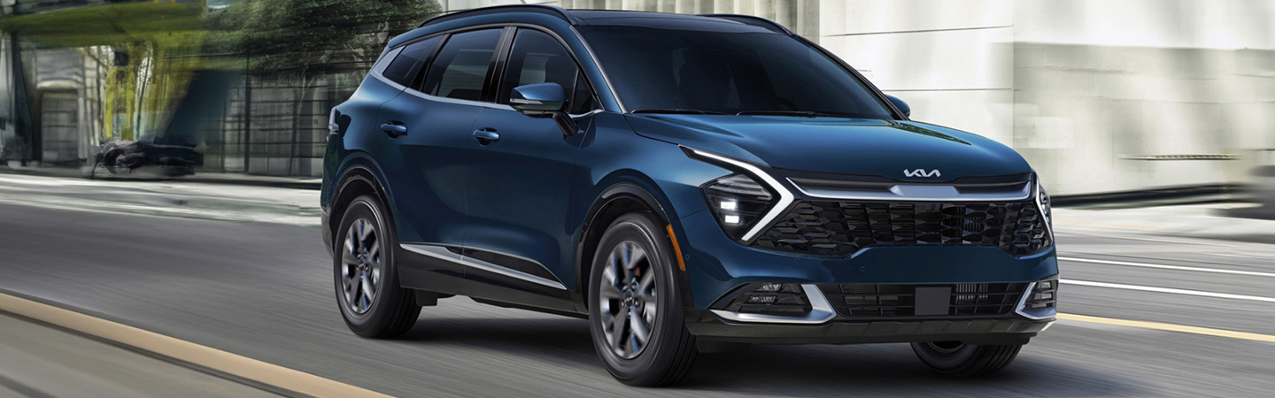 blue 2025 Kia Sportage Hybrid