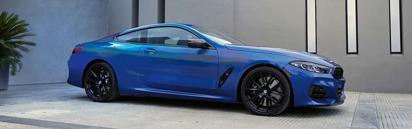 2024 BMW 8 Series Specs  front side in blue