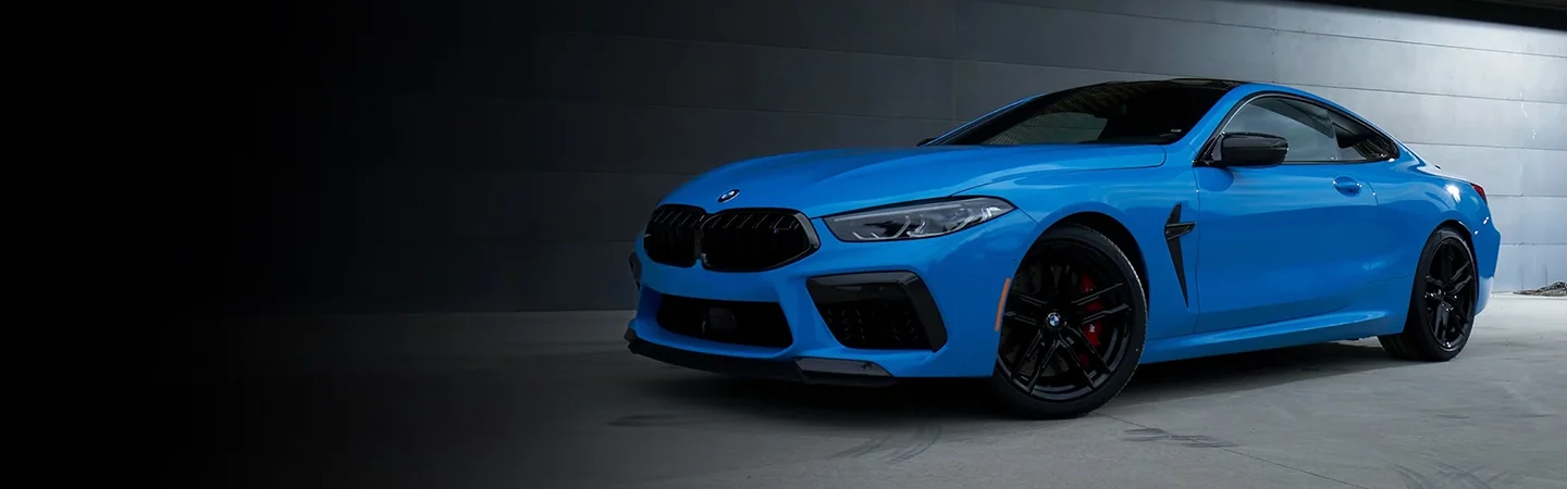 2024 BMW 8 Series Specs  front side in blue