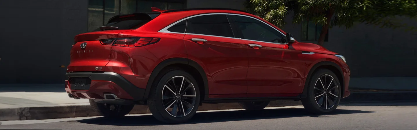 2024 INFINITI QX55 Specs redcolor sideview