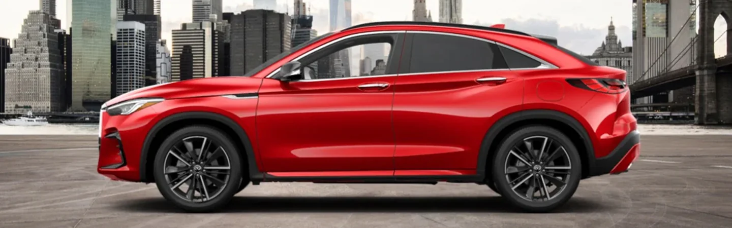2024 INFINITI QX55 Specs redcolor sideview