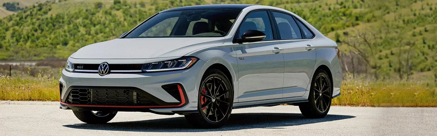 Front view of a parked 2024 Volkswagen Jetta GLI